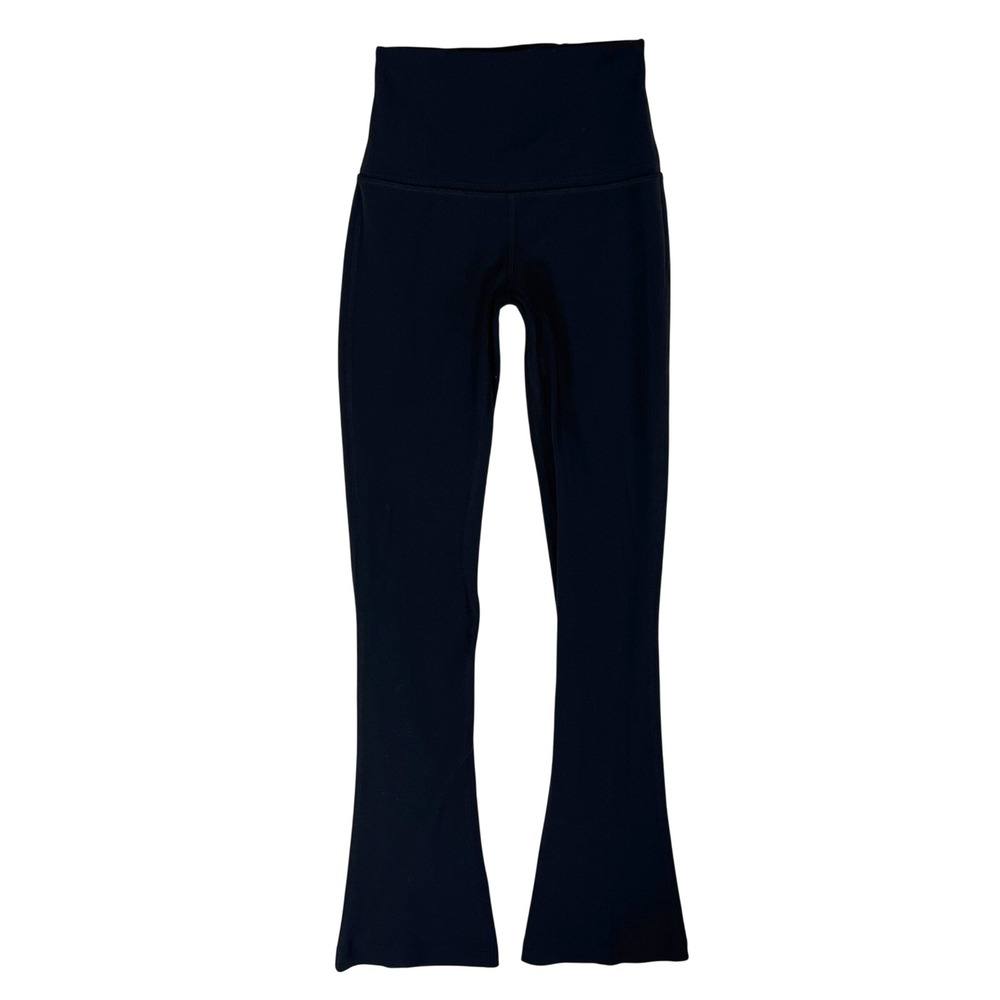 Lululemon Align High Rise Mini Flared Leggings 0 W5EUSS Athleisure Yoga Black